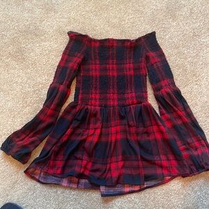 Rue 21 extra small plaid, long sleeve shirt, good condition